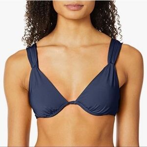TRINA Turk Women's Underwire Triangle Hipster Bikini Swimsuit Top